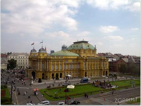 hrvatsko narodno kazalište, trg maršala tita, zagreb