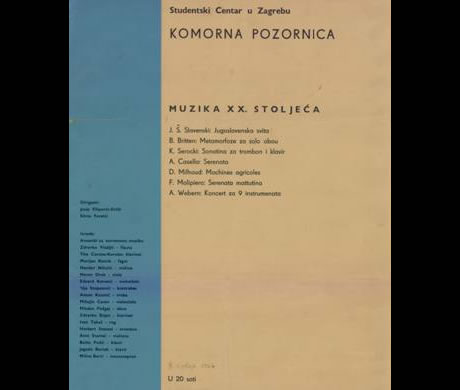 komorna pozornica / muzika 20. stoljeća