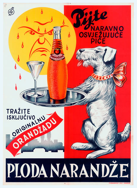 oranžada - reklamni plakat