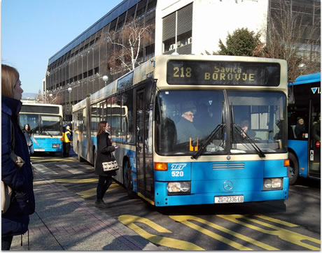 autobus mercedes benz 0405gn / glavni kolodvor, zagreb