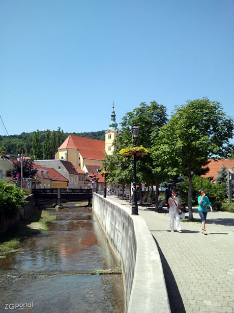 samobor, šetalište uz rijeku gradnu