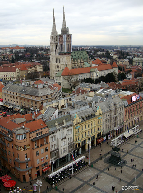 zagrebačka katedrala, trg bana jelačića, zagreb