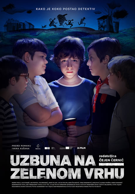 uzbuna na zelenom vrhu / kino plakat