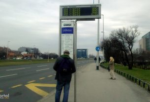 autobusno stajalište "lisinski - zapad" zagreb / listopad 2019.