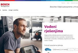 bosch - automobilska oprema - nova web stranica boschaftermarket.hr - 2020