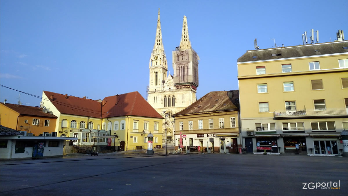 tržnica dolac zagreb | zagrebačka katedrala | travanj 2020.