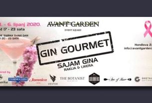 gin gourmet 2020 - avantgarden event square zagreb