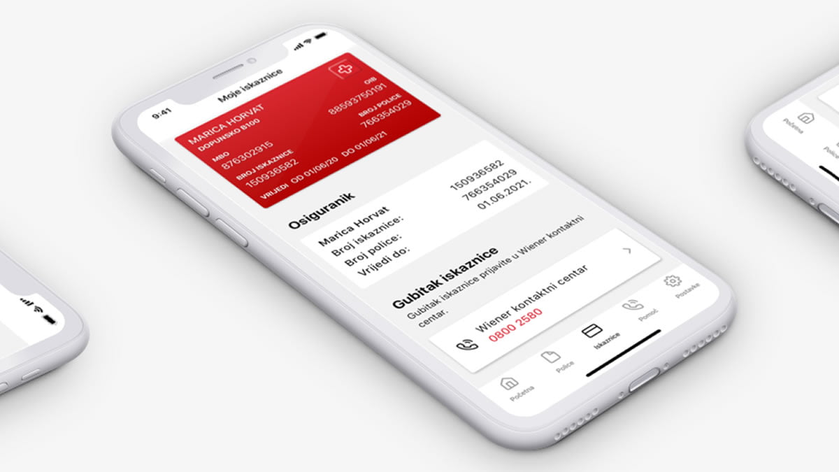 moj wiener - mobilna aplikacija - wiener osiguranje - 2020