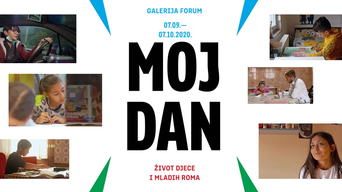 izložba "moj dan - život djece i mladih roma" - galerija forum zagreb - 2020.