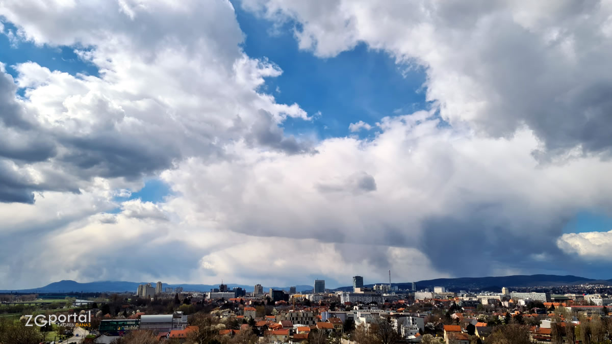 zagrebačka panorama | gradska četvrt trnje zagreb | ožujak 2021.