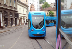 tramvaj broj 11 - zet zagreb | draškovićeva ulica zagreb | lipanj 2012.