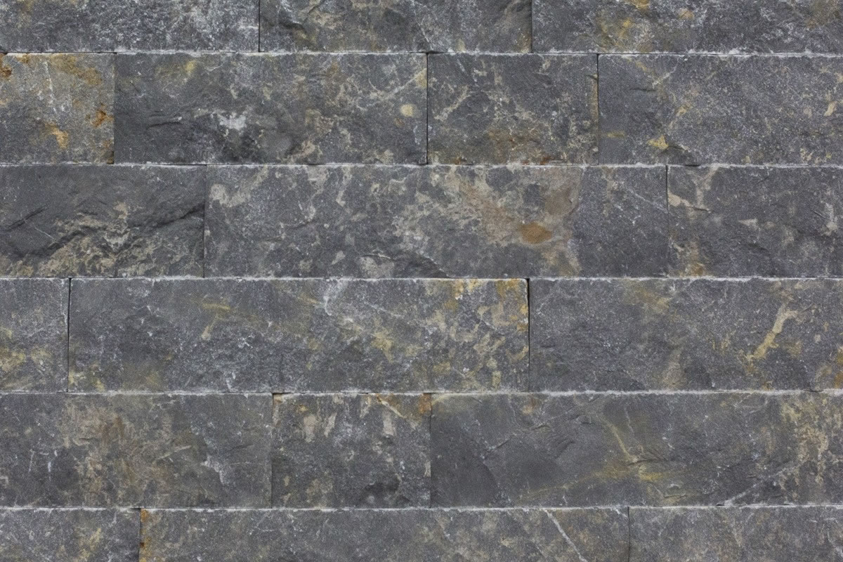 dekorativni kamen - zidna obloga I split face - black marble indigo I 2022.