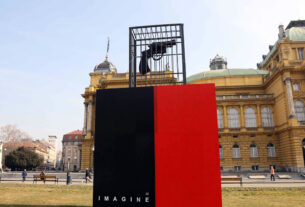 instalacija "imagine" - vladimir dodig trokut :: hnk zagreb :: veljača - svibanj 2023.