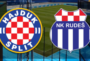 hnk hajduk split - nk rudeš zagreb | hrvatska nogometna liga