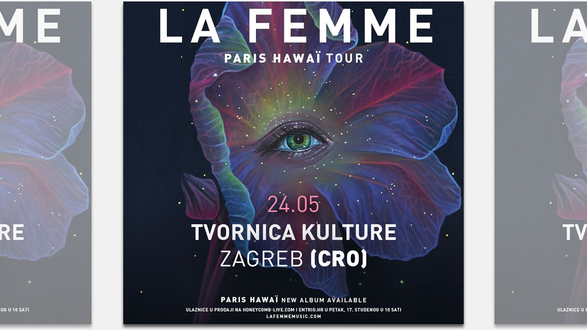 la femme | paris hawai tour | tvornica kulture zagreb | 24.05.2023.