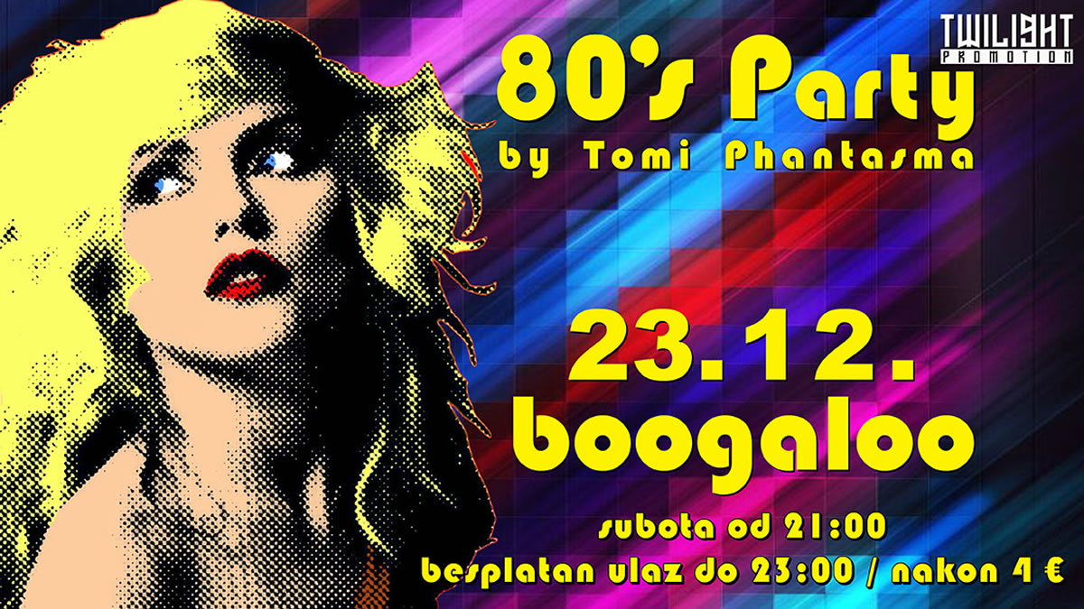 božićni 80s party by tomi phantasma | boogaloo zagreb | 23.12.2023.