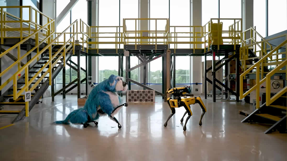 sparkles & spot mini | boston dynamics | 2024.