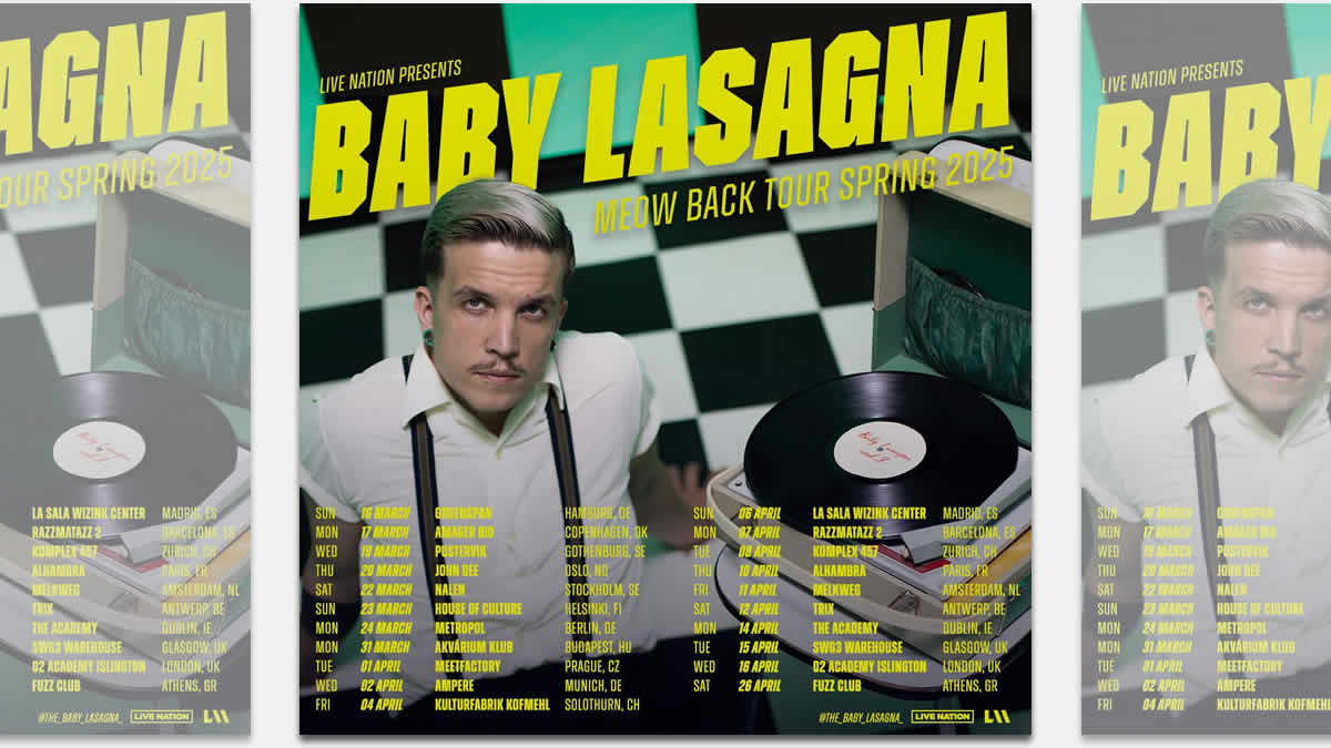 baby lasagna - meow back tour spring 2025