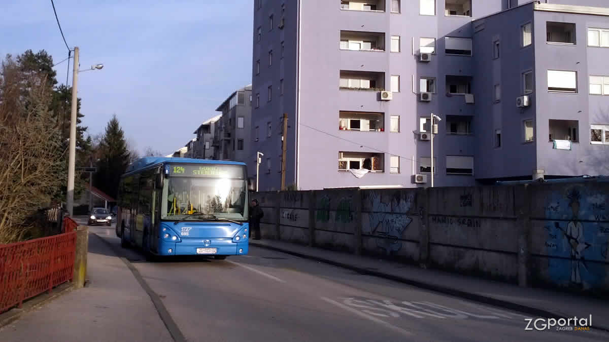 ulica karažnik zagreb | autobusna linija 124 (črnomerec - gornji stenjevec) | zet zagreb | 16.02.2014.