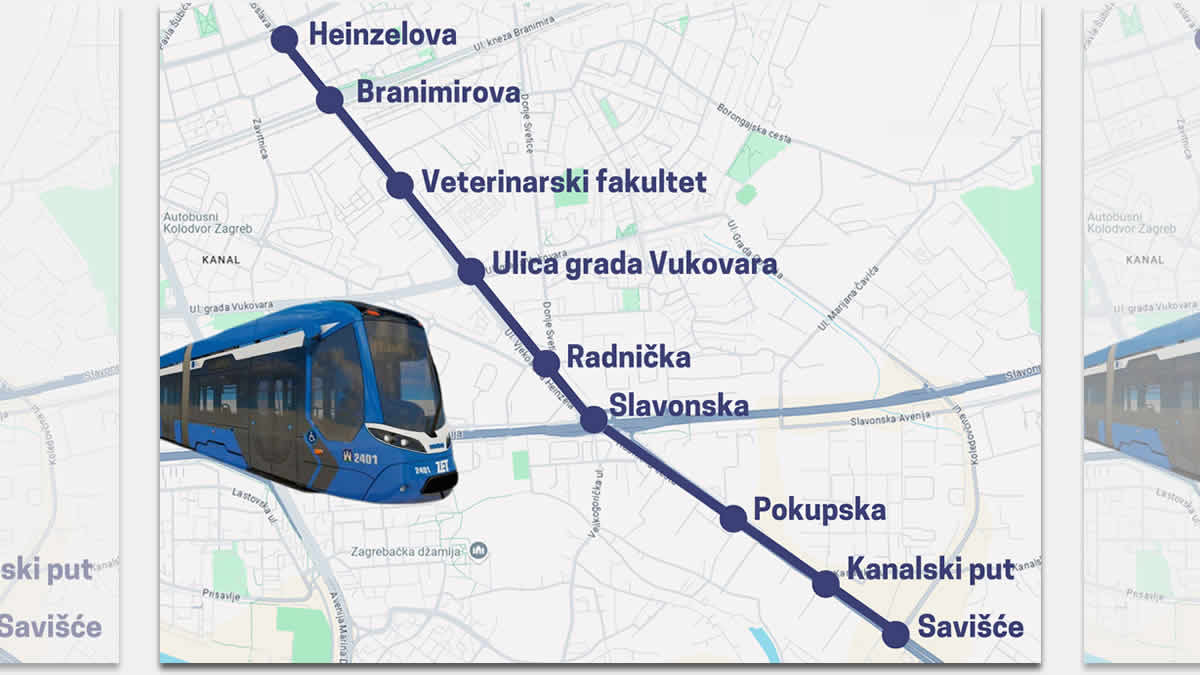 heinzelova ulica zagreb | buduća tramvajska pruga | 2024.